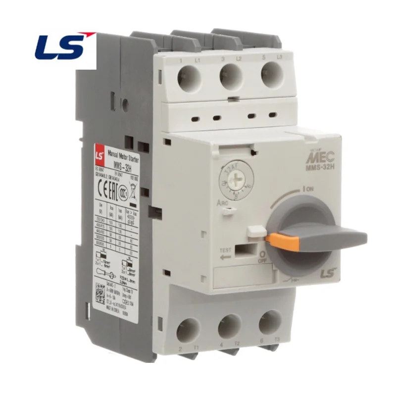 

LS Electric Meta-MEC MMS Manual Motor Starter MMS-32H 1.6A 4A 6A 8A 10A 17A 22A 26A 32A