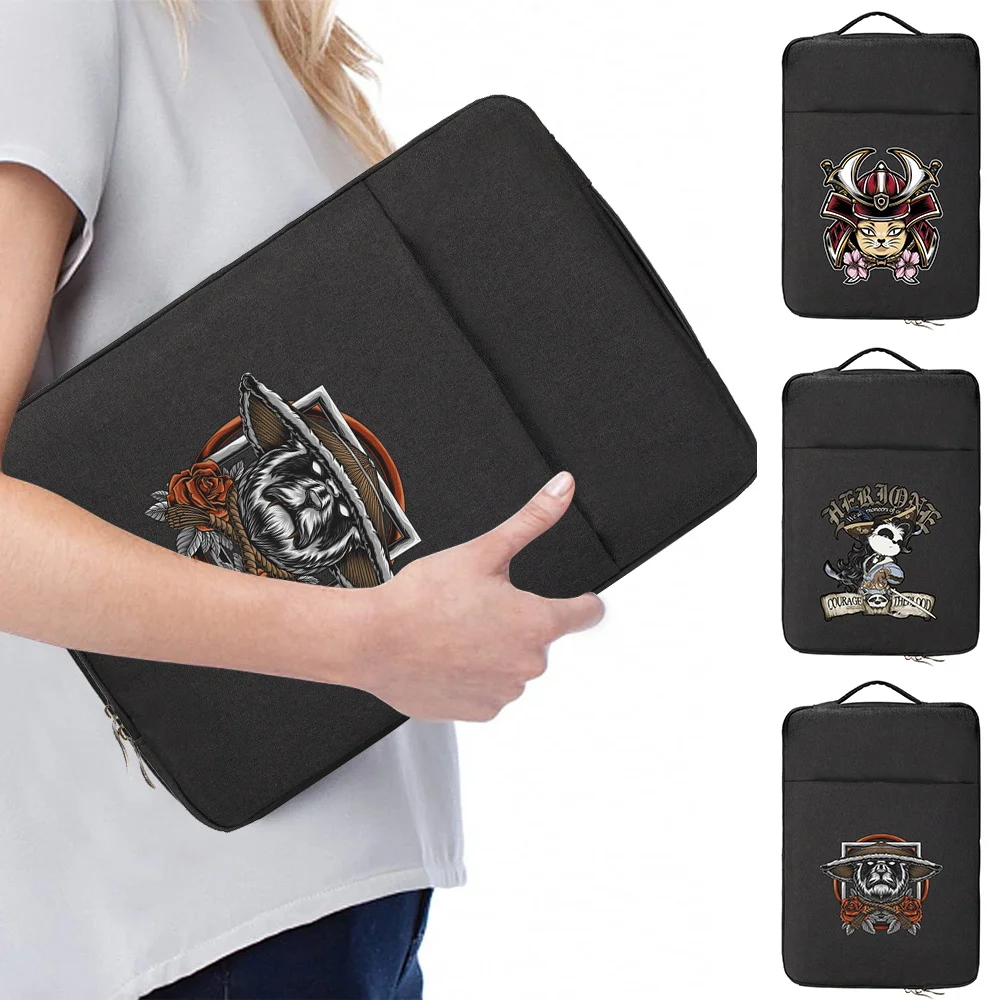 Waterproof Laptop Sleeve Bag 13 14 15 Inch Notebook Computer Case For Macbook Air Pro Ratina Xiaomi Hp Dell Acer Samurai Pattern