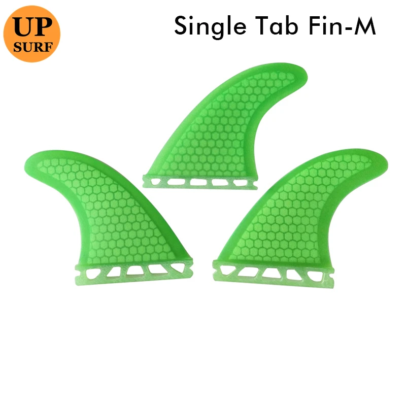 Single Tabs M Fin yellow Honeycomb Surfboard Fins Single Tabs Fibreglass Fins Surf Quilhas Paddle Board