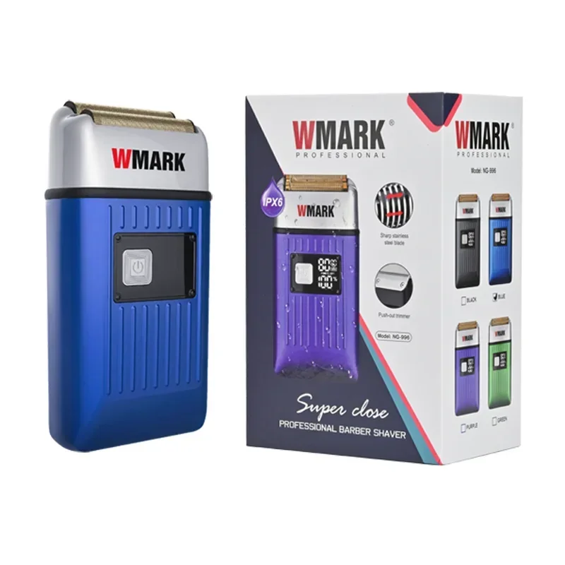WMARK NG-996 USB 전기 면도기, 오일 헤드 면도기 푸시용 전기 면도..