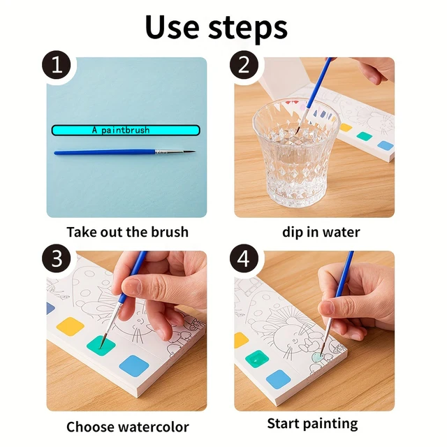 Children's Watercolor Coloring Book 3