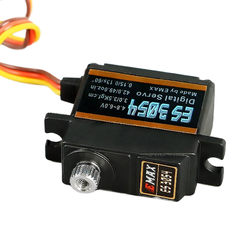 2/4PCS EMAX ES3054 Digital Servo 17g 3.5kg 0.13sec 23T Metal Gear 4.8-6V For RC Airplane Fixed Wing Original 5