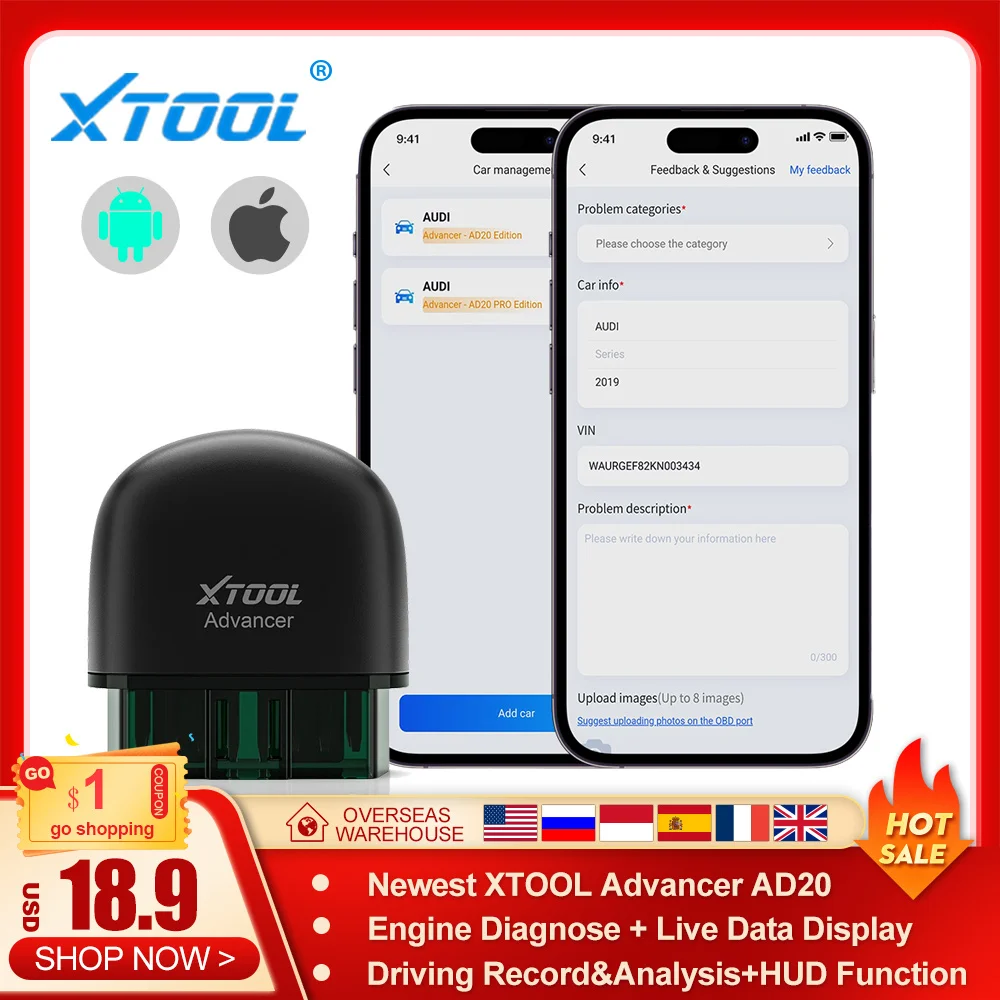 Xtool Ad20 Obd2 Code Reader Performance Test Car Diagnostic Tool Multi