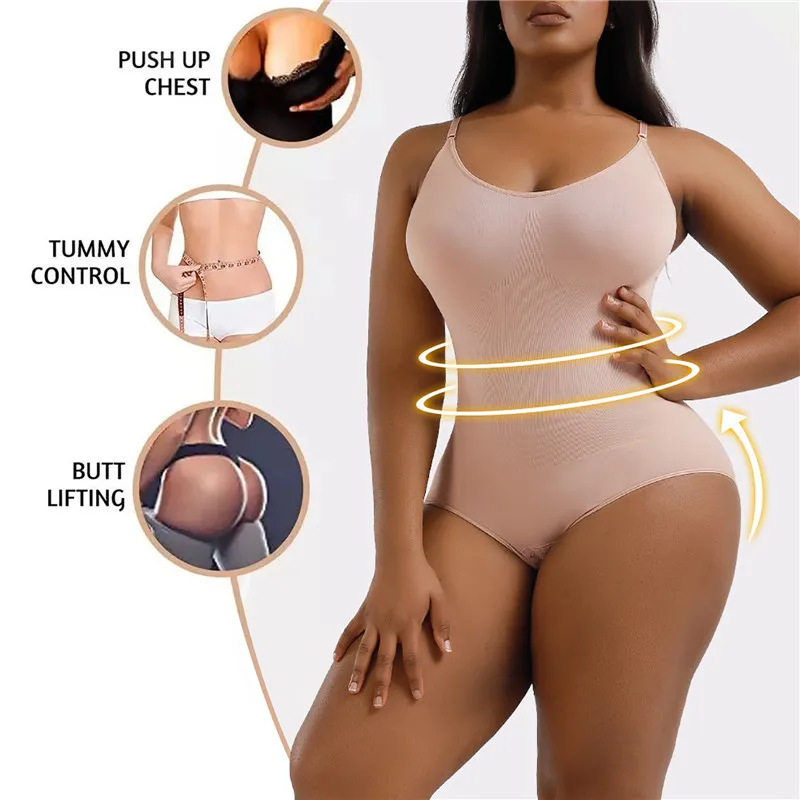 Bodysuit Shapewear Women Strap Bodysuits Compression Body Suits Open Crotch  Shapewear Slimming Body Shaper Smooth Out Bodysuit - AliExpress