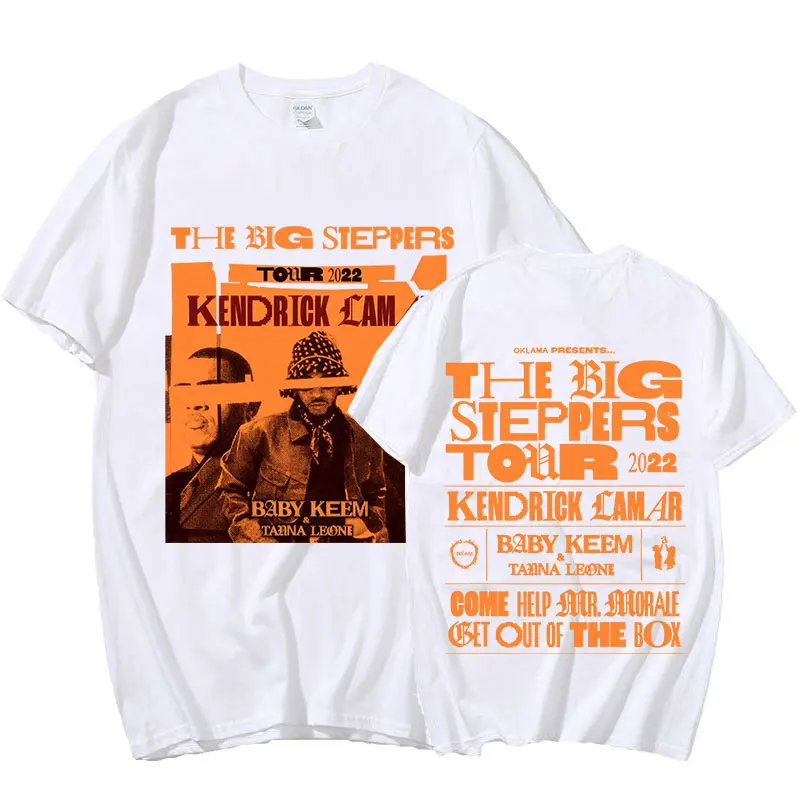 Kendrick Lamar Big Steppers Concert Tour Merch Tee T-shirt Logo Summer  Men/Women Tshirt Short Sleeve 