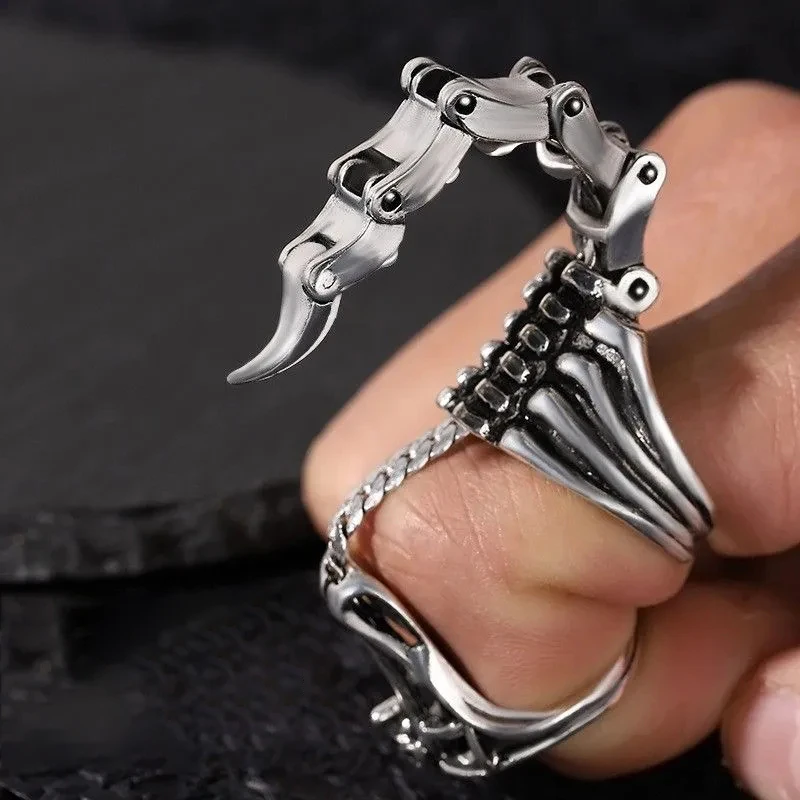 venijn hoe vaak toewijding Scorpion Tail Ring | Mechanical Ring - Ring Personality Men Punk Jewelry  Retro Women - Aliexpress