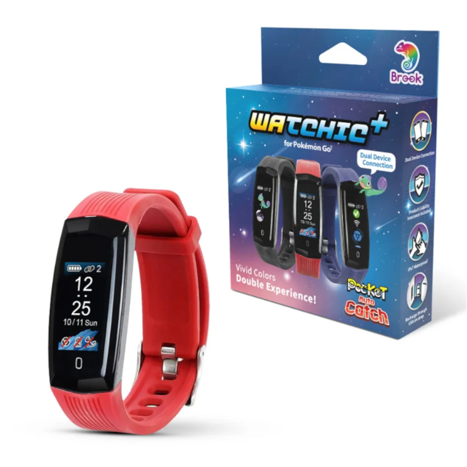 ポケモンGO Plus類似品　３台接続可能　自動キャッチ　新品未使未ペアリング品 ポケモンGO オートキャッチLight 2台同時接続 Brook公式正規品1