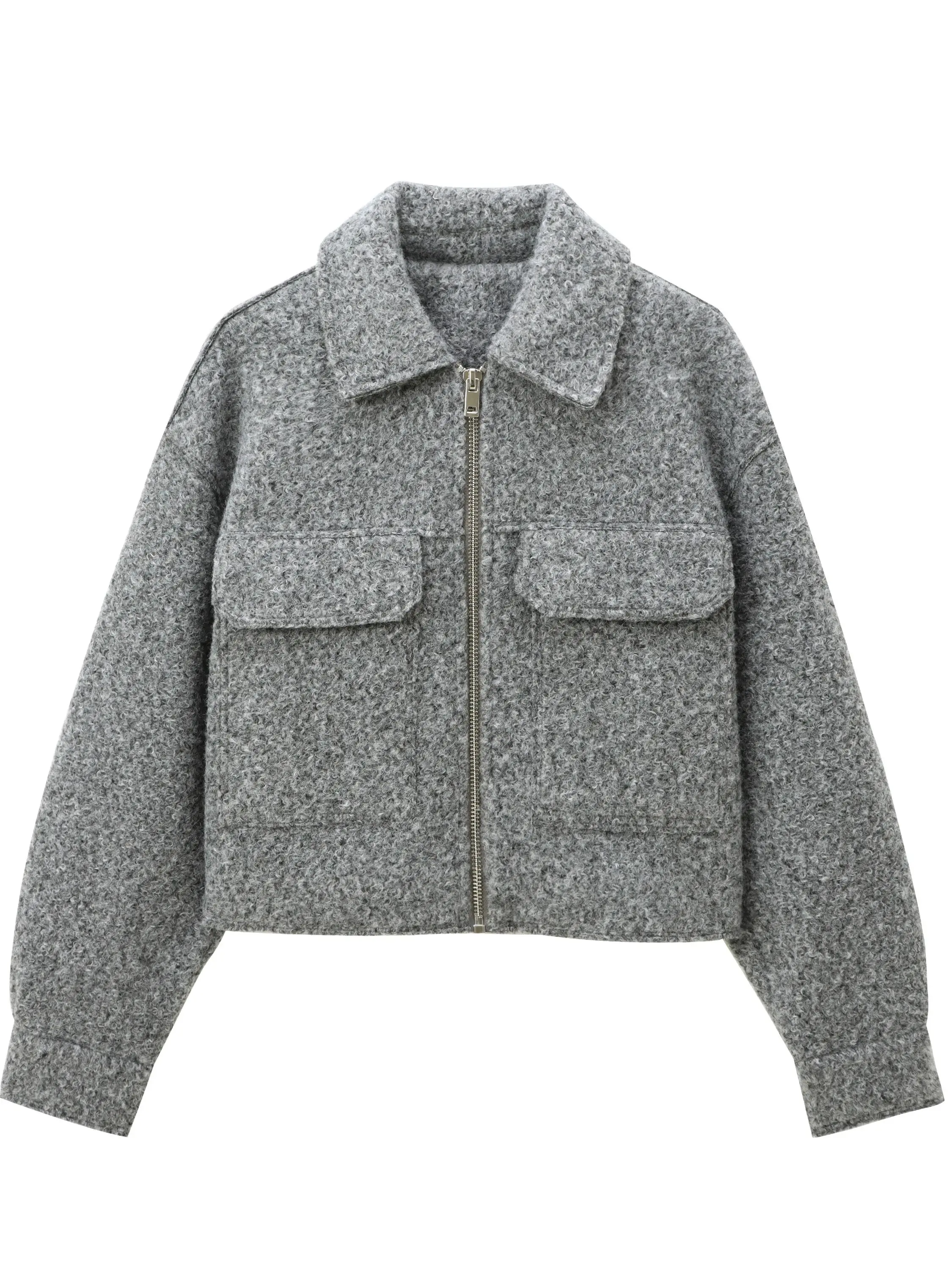 All-Over Print Women's Cropped Jacket | 245GSM Cotton main image 0