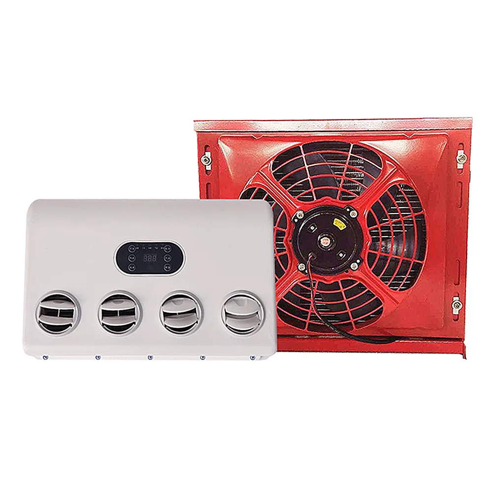 12/24V Car Electric Air Conditioner Parking Refrigeration Air Conditioning Remote Control Rapid Cooling Vehicle Refrigerator