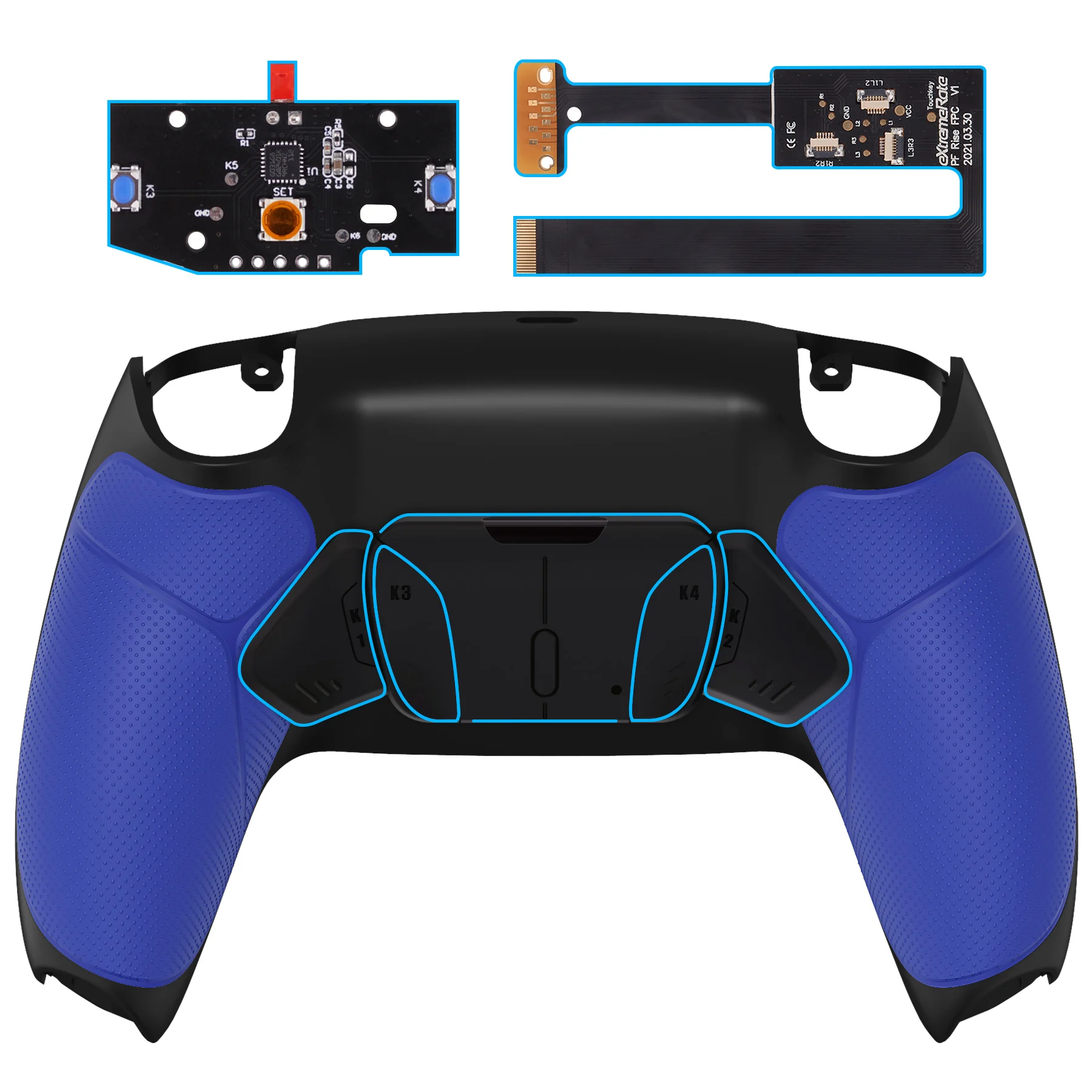 Placa de Atualização, Back Shell, 4 Botões