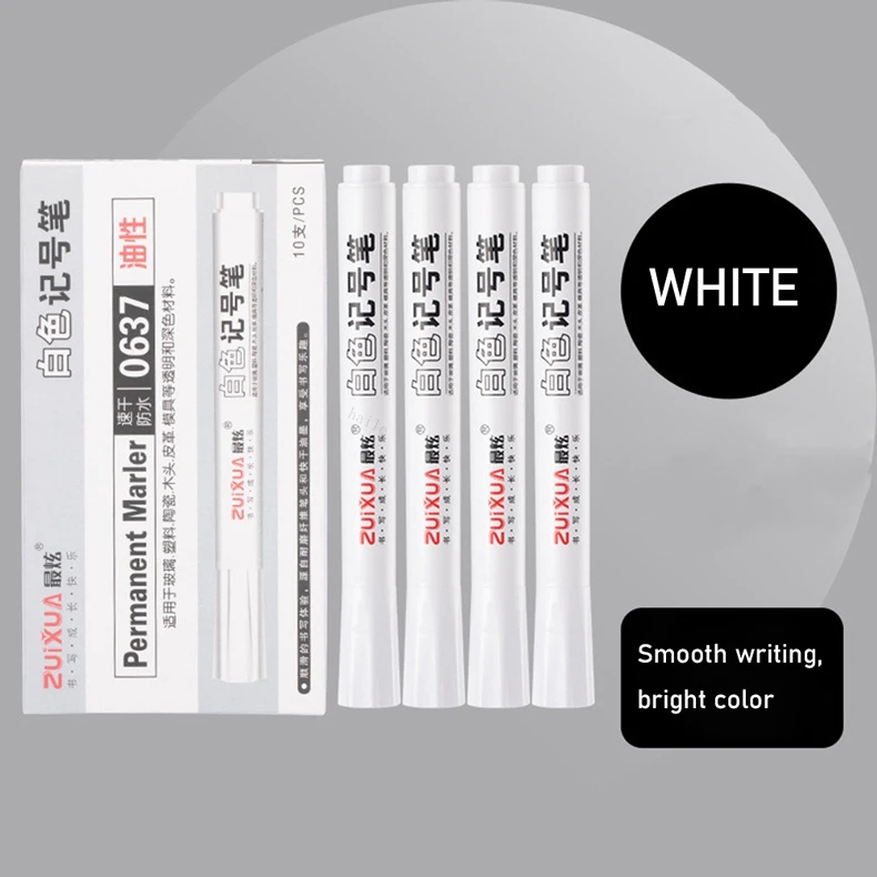 Haile Kreatives Gelschreiber-Set mit weißer Tinte, Highlight-Markierungsstift, feine Spitze für Schüler, Zeichnen, Kunst, Schreiben, Schule, Schreibwaren – Detail 3
