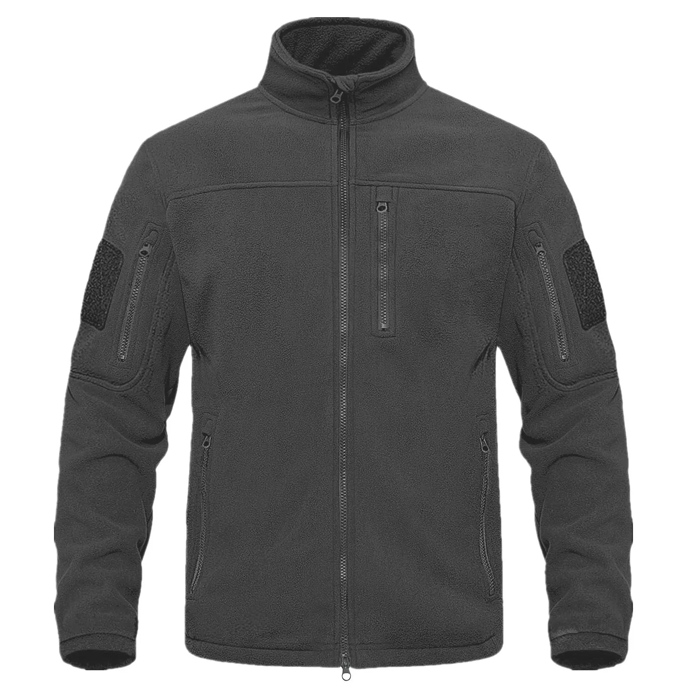 Outdoor Sports Tactics Polar Fleece Coat Autumn and Winter Men's Stand-up Collar Fleece Jacket Warm Hiking Jacket