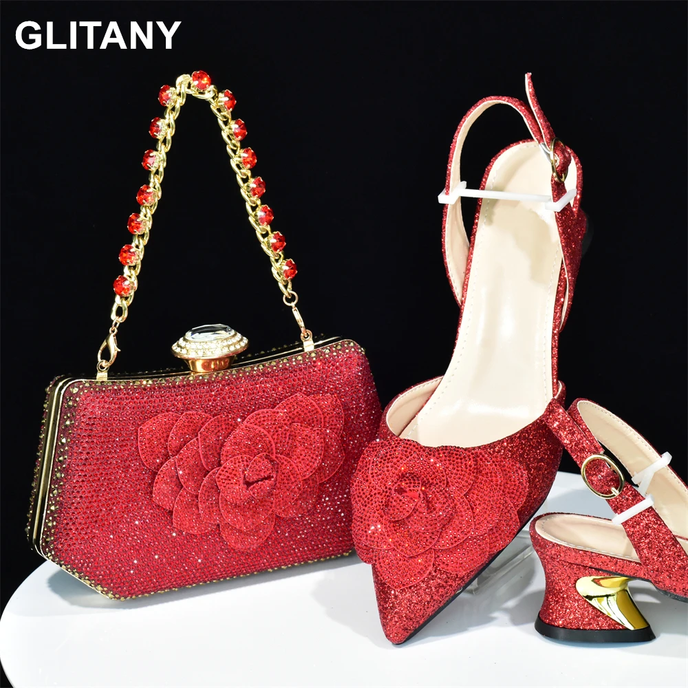 

Новое поступление, нигерийские женские фотообои, украшенные фотоэлементами в итальянском африканском стиле, итальянская обувь и сумка, Роскошные туфли-лодочки