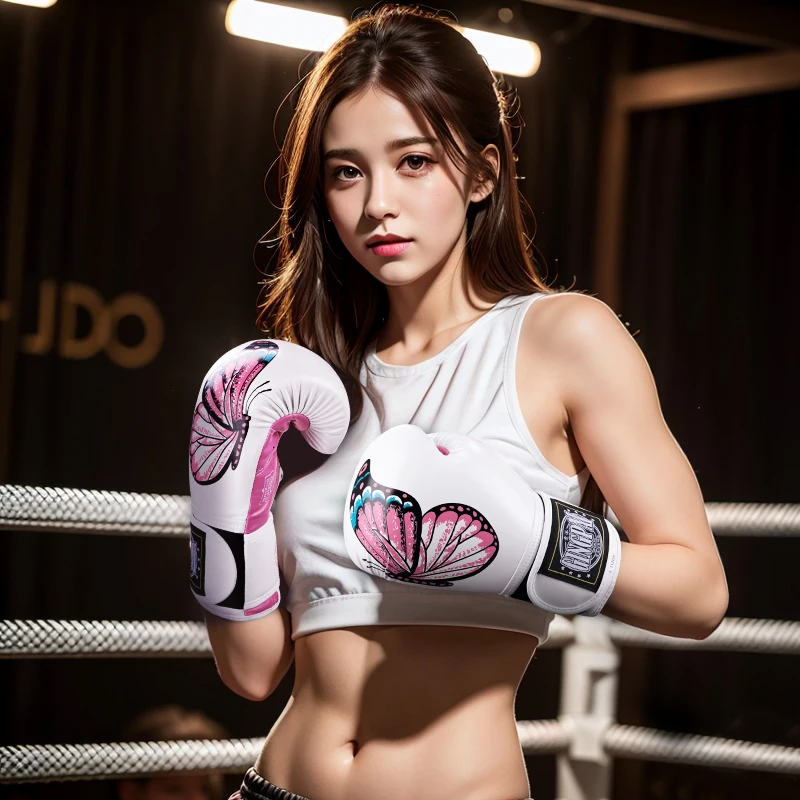 Buttefly Boxing Gloves for Kids Women Kickboxing Training Glove Pro Training Sparring Muay Thai MMA Heavy Bag Gloves 6-12oz