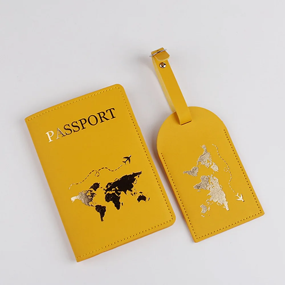 Porte-passeports Pour Couple - Lot De 2 En Cuir Synthétique - Design "Love" - Fentes Pour Cartes Et Billets - Cadeau De Mariage, Voyage De Noces - Dimensions ~10x14 Cm - 2