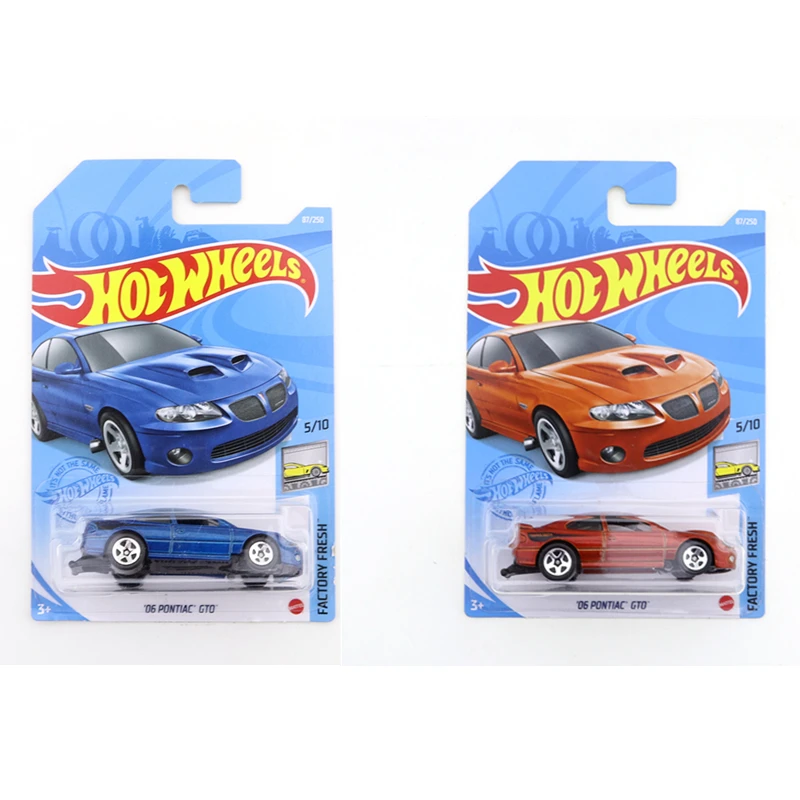 2022-182 2021-87 Оригинал Hot Wheels Mini Alloy Coupe 06 PONTIAC GTO 1/64 металлическая литая модель автомобиля, детские игрушки в подарок