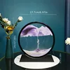3D Hourglass Quicksand Moving Sand Art Picture Round Glass Deep Sea Sandscape Craft Flowing Painting Office Home Christmas 3