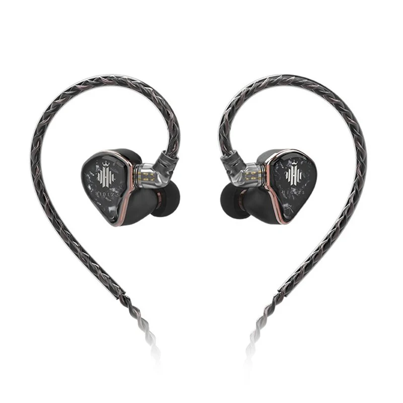 Hidizs Md4 Hifi Monitor In-Ear Auricolare Hi-Res Con 4 Driver Di Armatura Bilanciata 4 Stili Di Sintonia Crossover A 3 Vie Staccabile