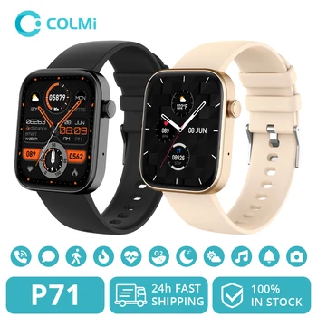 COLMI P71 Smartwatch per uomini e donne con chiamate vocali Monitoraggio della salute IP68 Notifiche intelligenti impermeabili Assistente vocale