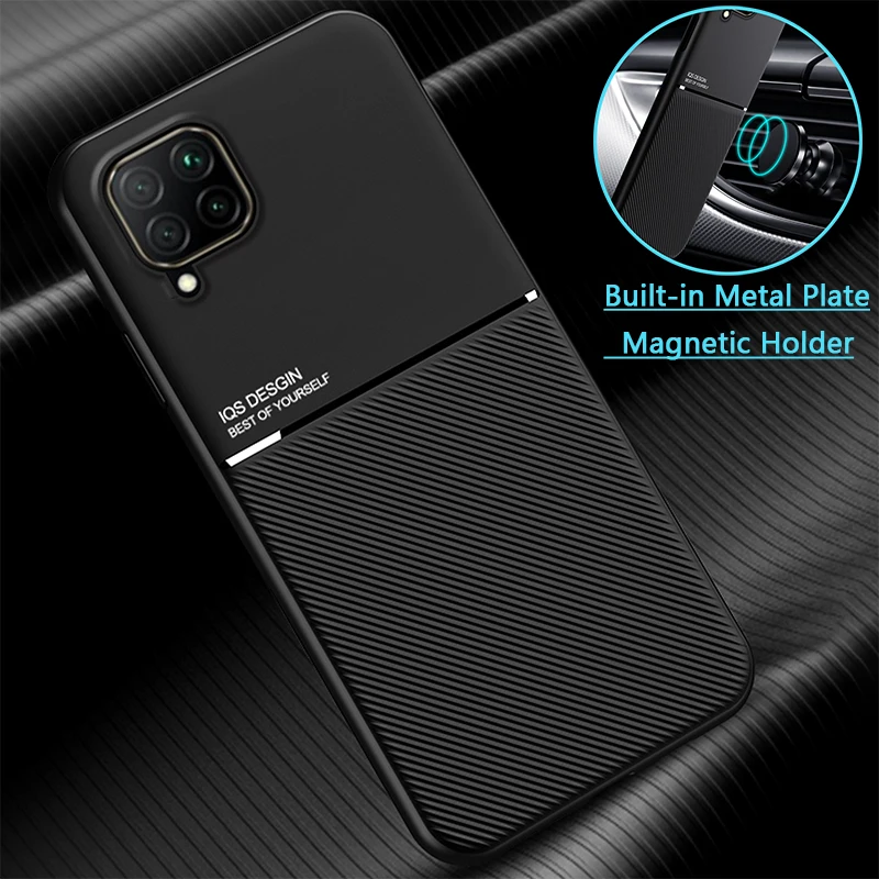 For Samsung Galaxy A22 5G Case Magnetic Holder Leather Plate Phone Case For Samsung A22S A22 S A 22S 22 S Silicone Back Cover