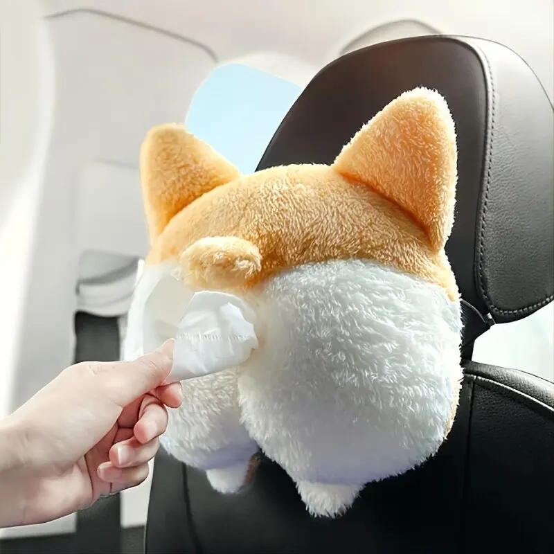 Corgi Car Tissue Box 1Pc tissue box