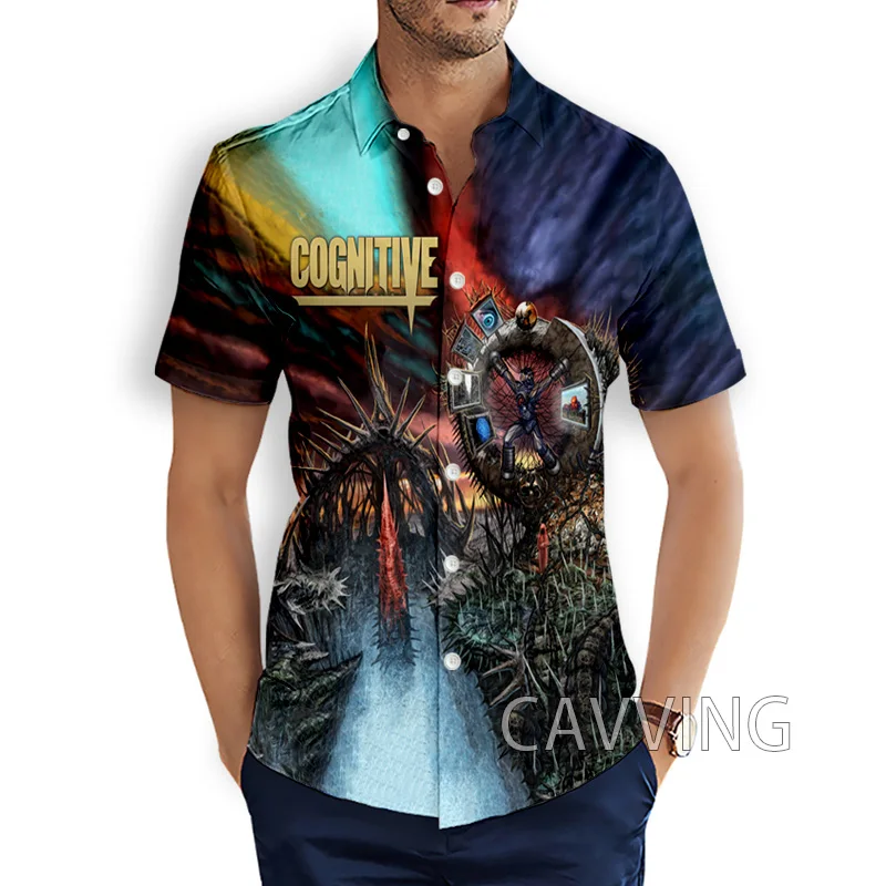 

CAVVING 3D Printed COGNITIVE Rock Fashion Casual Shirts Men's /Women's Short Sleeves Loose Breathable Hawaii Shirts