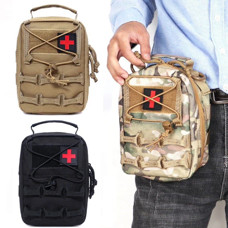 

Molle Tactical First Aid Kit Bag EDC Medical Pouch Survival EMT Emergency Tool Bag Military Camping Waist Pack Hunting Pouch