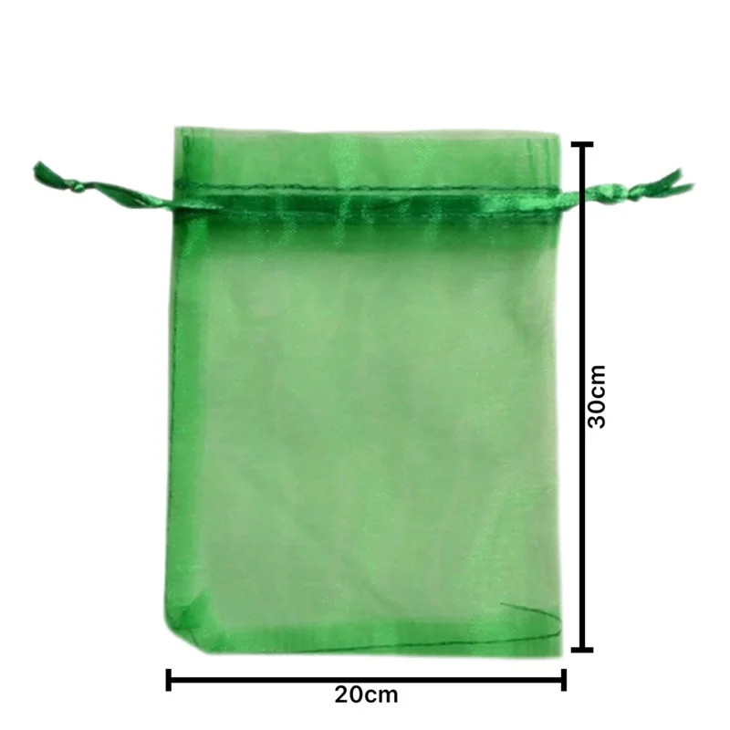 Description Picture 3 of item1-100pcs Fruit Protection Bags Pest Control Anti-Bird Garden Netting Bags Strawberry Grapes Mesh Bag Plante Vegetable Grow Bags