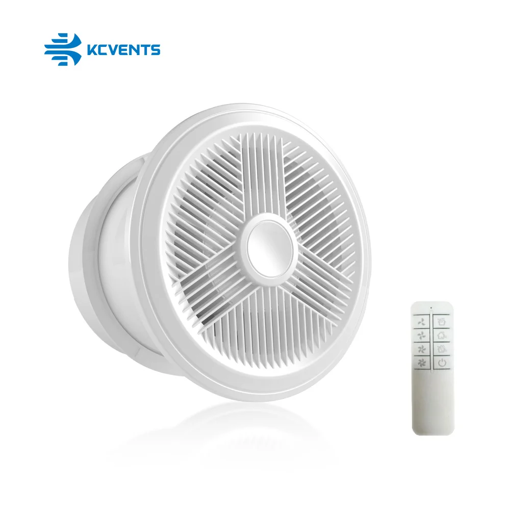 KCvents Wall Mount Exhaust Fan 100/150 mm Reversible with Remote Control for Bathroom, Kitchen, Home, Attic Ventilation Fan