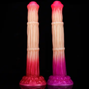 Realistic Horse Dildo Silicone Long Animal Penis Strap on Dildo Colorful Suction Cup Dildo Anal Sex Toys for Men Women Couples 1