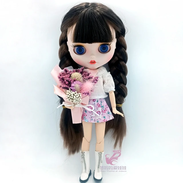 Blythe - Ropa de muñeca, camisa y pantalones para muñeca Blythe de 11.8 in  1/6 Bjd Dolls Azone ICY Licca Doll (camisa + pantalones cortos blancos)