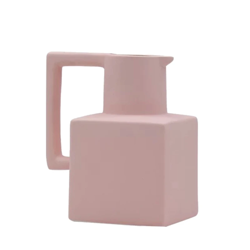 Stile Semplice Quadrato In Ceramica Lego Bouquet Vaso Decorazione Creativa Soggiorno Decorazione Della Casa