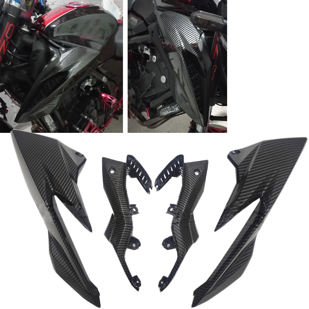 

Передняя верхняя внутренняя панель мотоцикла обтекатель для Honda CB500F 2016 2017 2018 CB 500F газовый бак боковая крышка внутренняя отделка углерод
