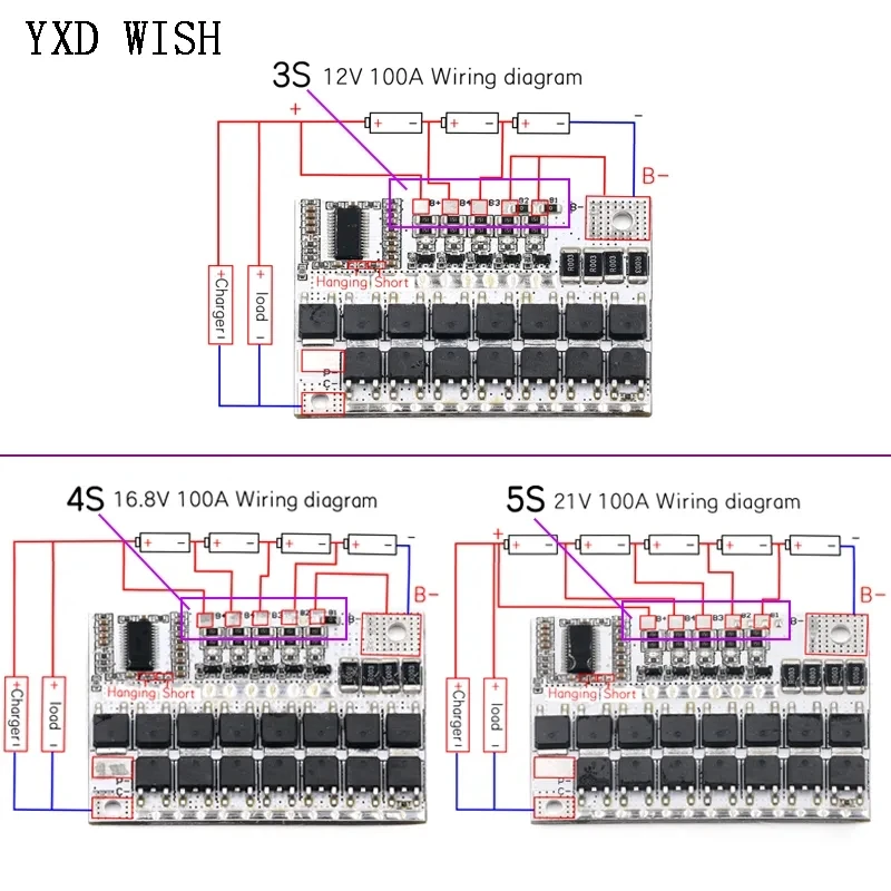 Bms 5s 100a схема подключения
