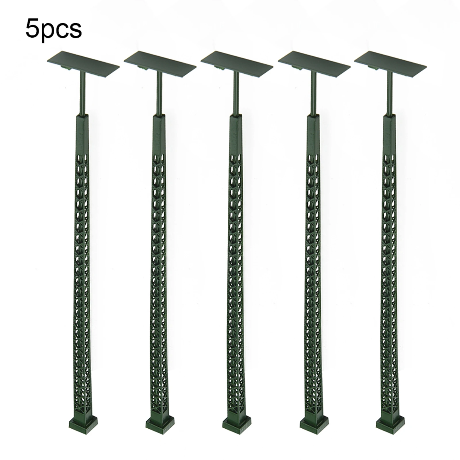 

5pcs 1: 87 Lamps Model Railway Lights Lattice Mast Light Gauge H0 Light Layout Model Street Garden Layout Building Decoration