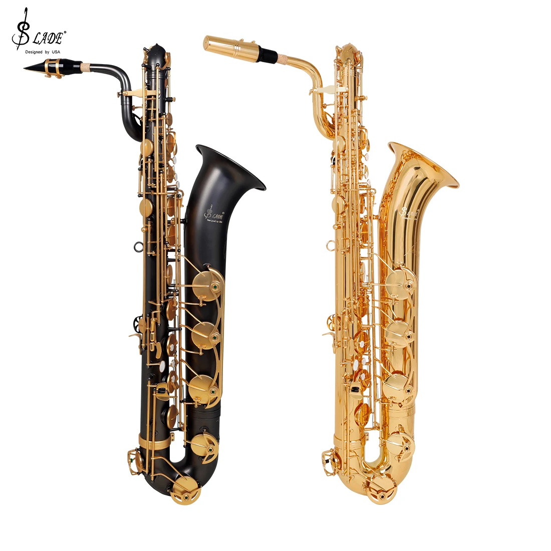 

SLADE Eb Euphonium Saxophone Set E-Flat Professional Sax With Cloth Box Mouthpiece Sax Parts Accessories Woodwind Instrument