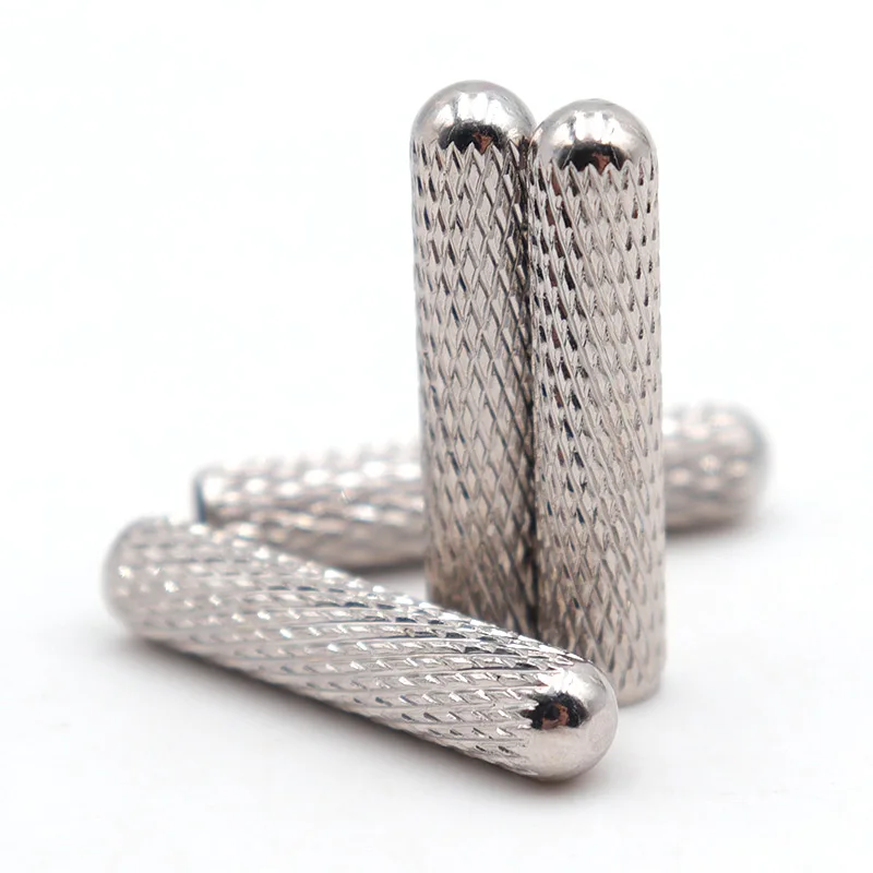 4PCS Shoe Lace Tips Replacement Head of Shoestrings Silver Plating Bullet  Aglets Round Accessories for DIY Shoelaces