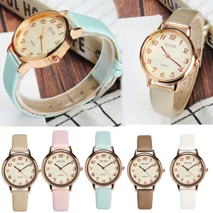 New Watch For Women Male Clock Unisex Watches Business Fashion Leather Quartz Wrist Watch Analog Dial Round Wristwatch годинник