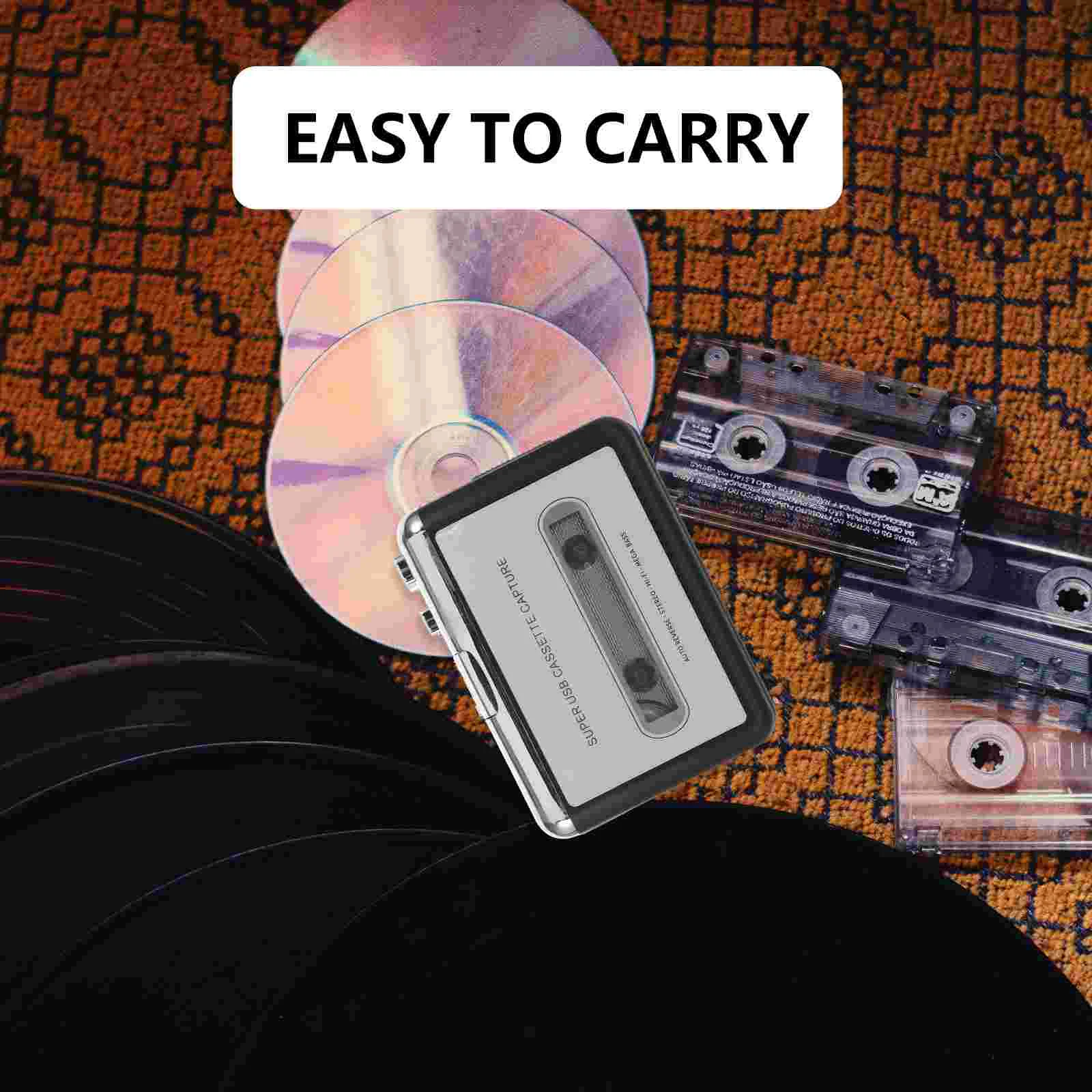 Cassette Player Tape to MP3 Converter USB Portable Audio Capture