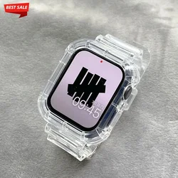 Clear Plastic Strap and Case Set - 38 40 41MM (TRW)