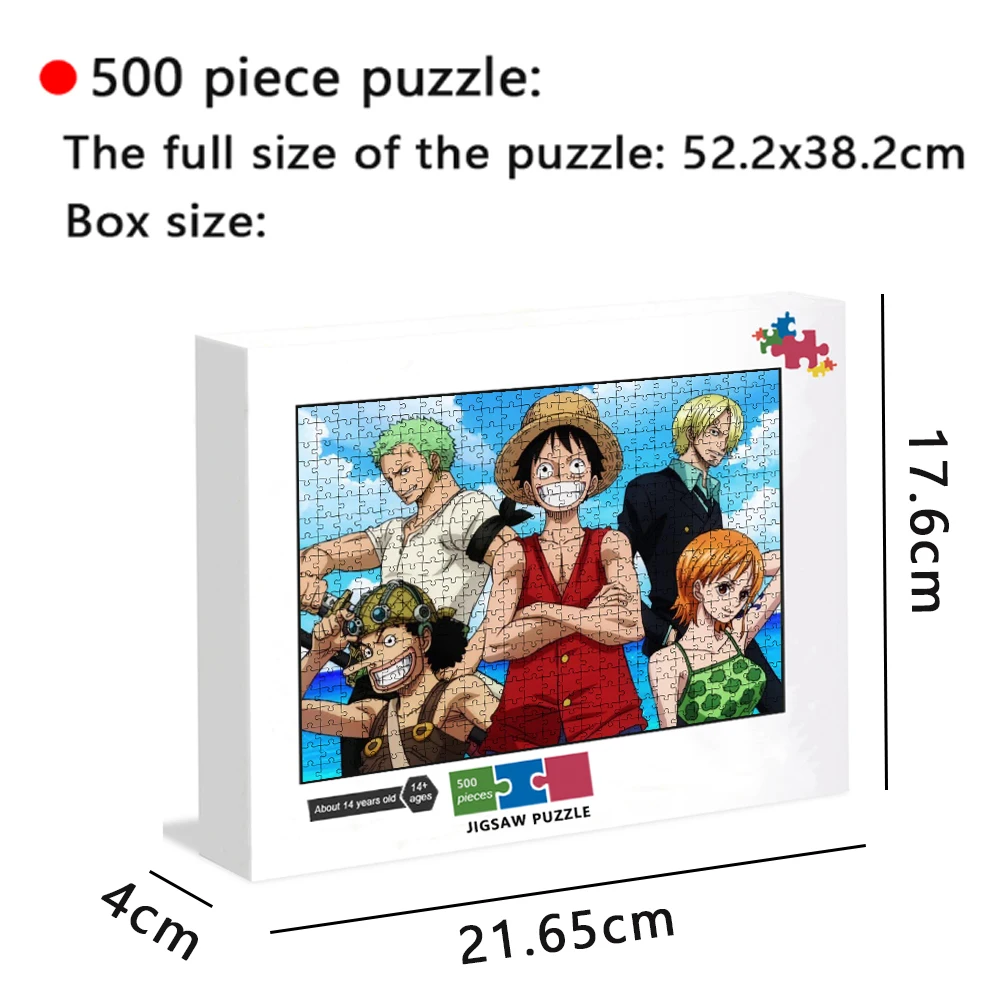Quebra-cabeça de personagem de anime japonês para adultos e crianças,  brinquedos educativos, jogos divertidos, 1 pc, 300 pcs, 500 pcs, 1000 pcs -  AliExpress