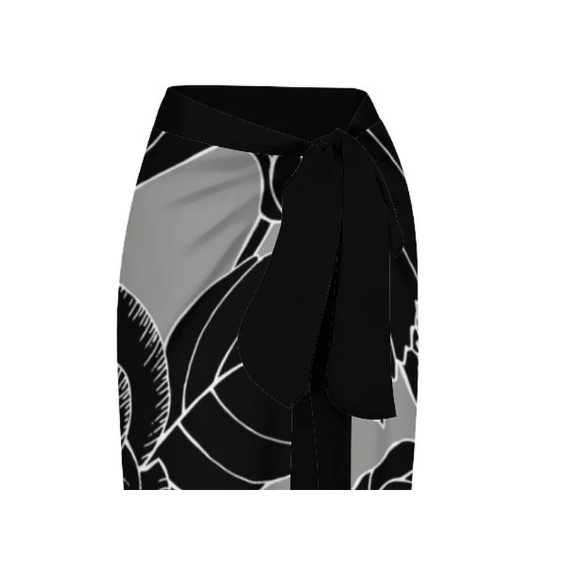 Black Colorblock Abstract Floral Print Swimsuit Monokini Swimwear Women Plus Size Bikini Two Piece Tankini Set trajes de baño