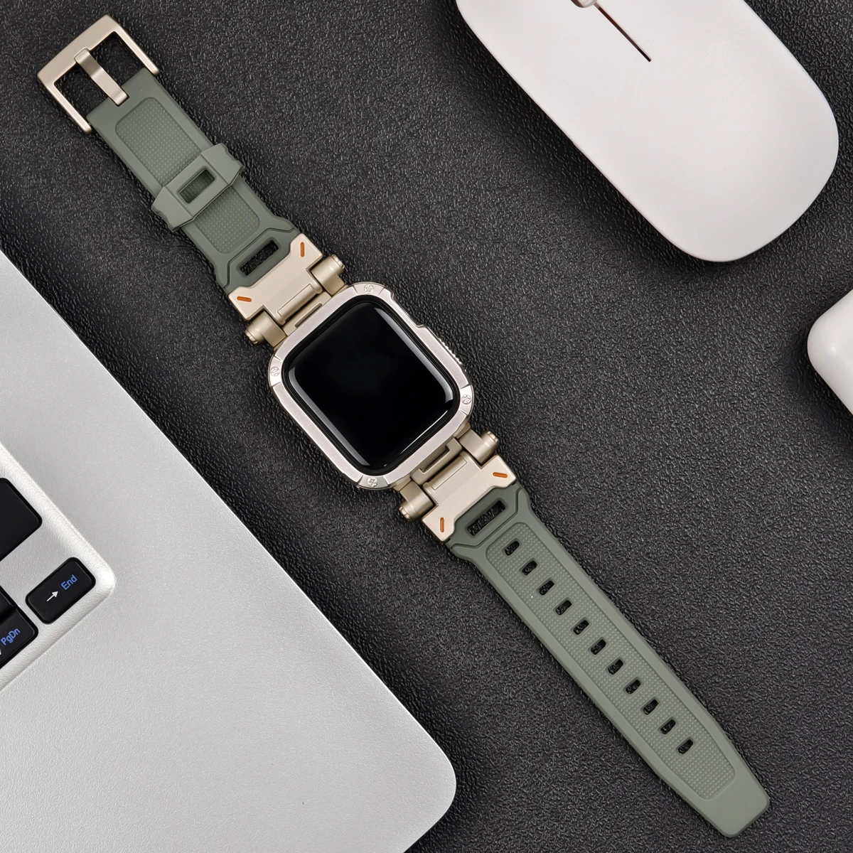 Premium TPU Case & Silicone Strap for Apple Watch - Ultra Protection Series