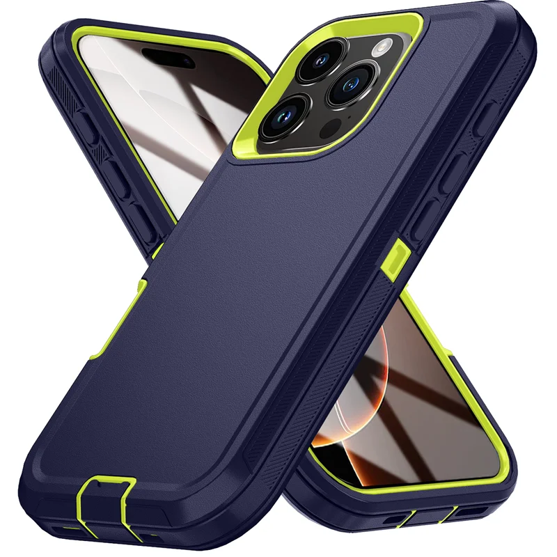Shockproof Armor Defender Phone Case - Hard PC TPU Stand Protector Cover