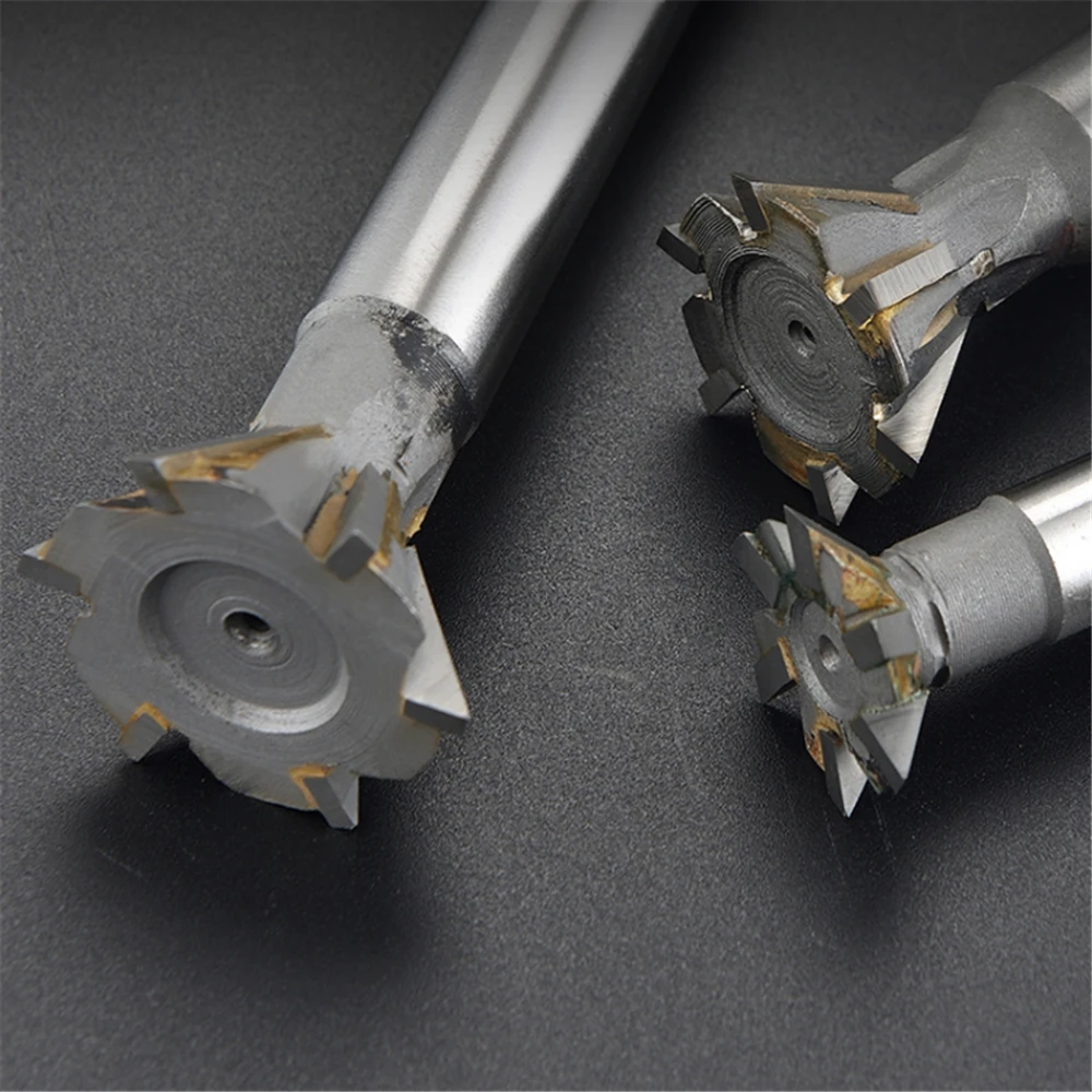 1PC455560DegreesYG8DovetailGrooveMillingHardAlloyMillingCutterProcessingCopper