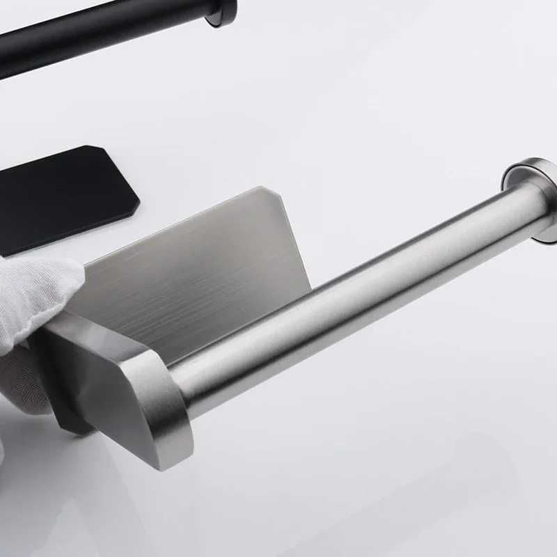 Adhesive Punch-free paper towel holder toilet paper holder toilet roll holder tissue holder Toilet Roll Paper Towel Holder Organizer Wall Mount Storage Kitchen Bathroom No Drill Tissue Dispenser