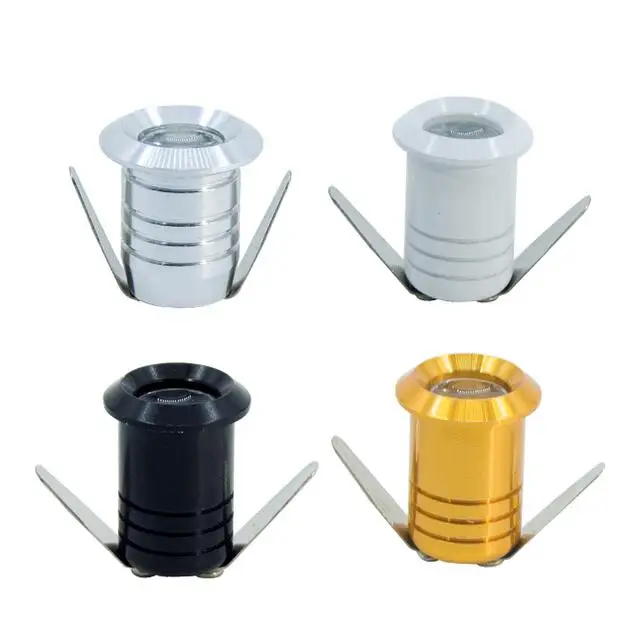 

1W Led Spotlight Cabinet Mini Spot Light Recessed Down Light Cupboard Showcase Display Light 110-240V Aluminum Body