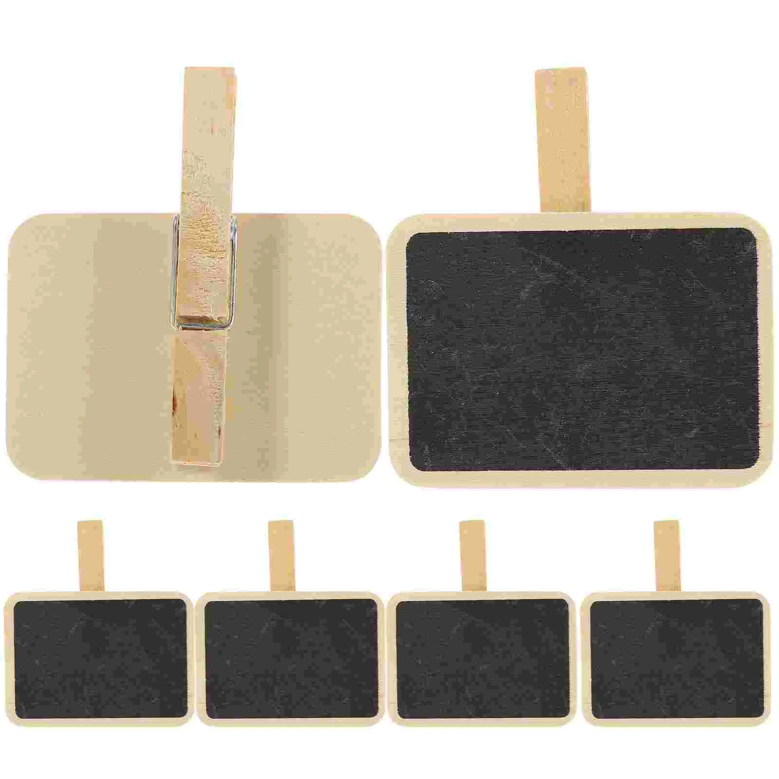 

Wood Mini Chalkboard Clips Blackboard Photo Price Board Decorative Message Wedding Sign Small Weddings Parties