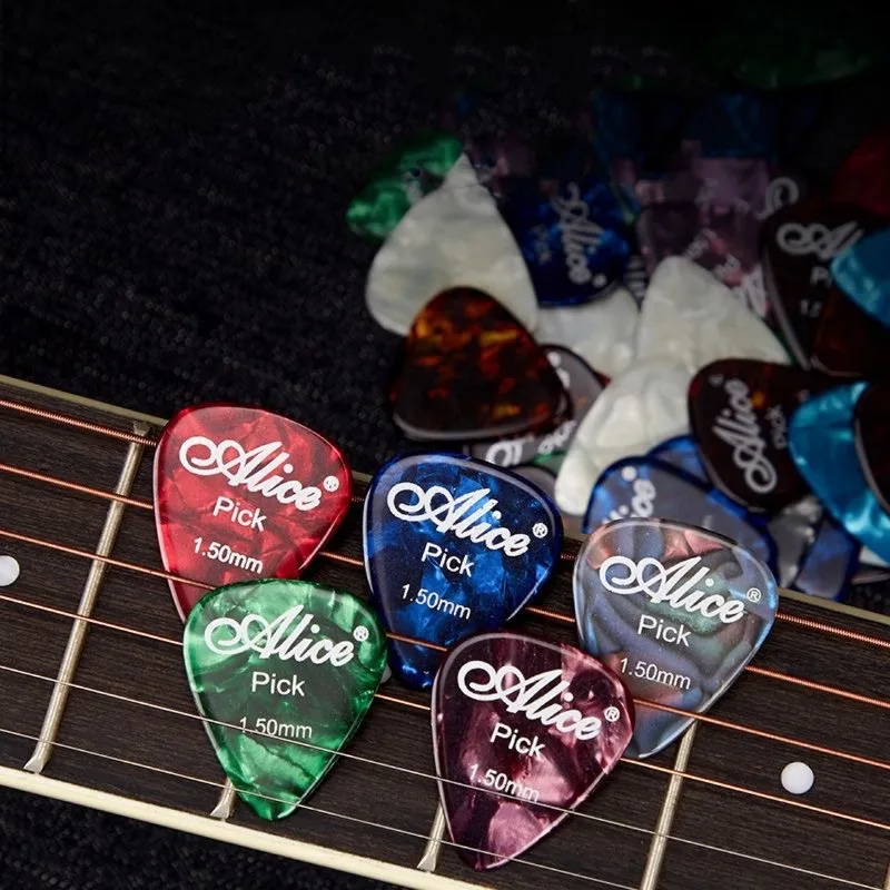 6pcs 어쿠스틱 추천 Plectrum 셀룰로이드 일렉트릭 스무스 기타 픽업 액세서리 0.46mm 0.71mm 0.81mm 0.96mm 1.2mm 1.5mm