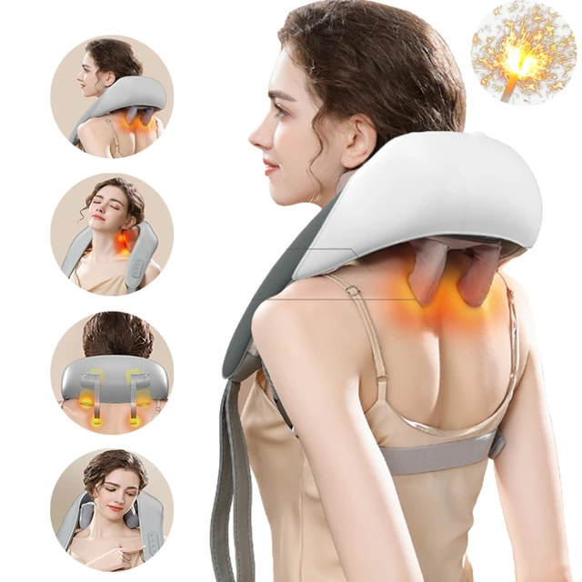 Massagers For Neck And Shoulder With Heat, Neck Massager, Shiatsu Neck And  Back Massager With Heat Electric Shoulder Massagers, Deep 5d Kneading Simul